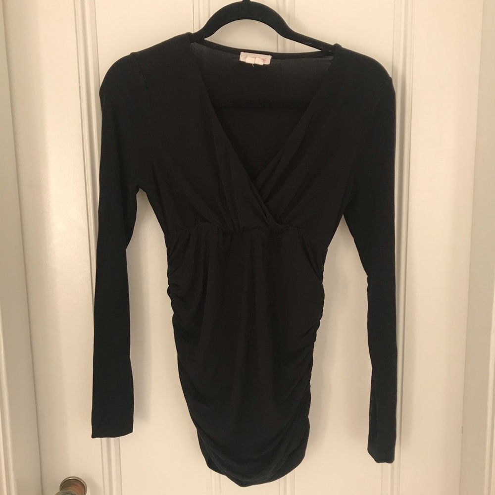 Ingrid & Isabel faux wrap black top